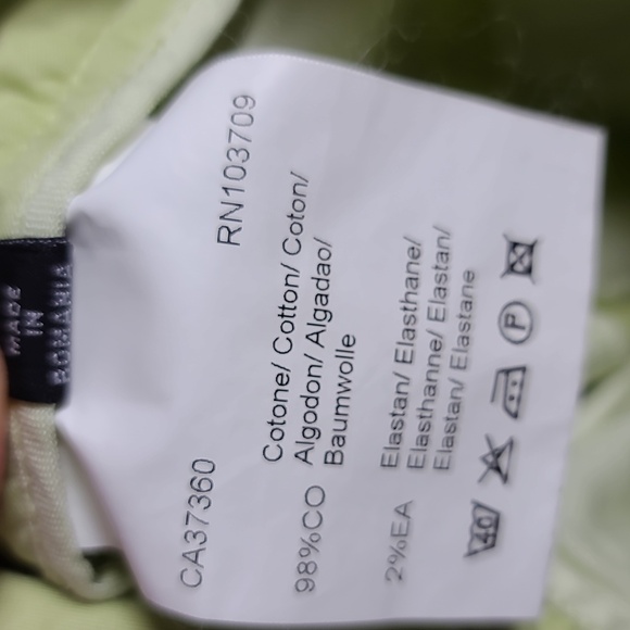 ARMANI COLLEZIONI Green Cotton Straight Leg Pants Size IT 52 US 36 US 14-16 - Picture 4 of 15